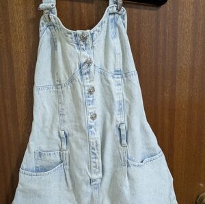 Light Blue Denim Overalls